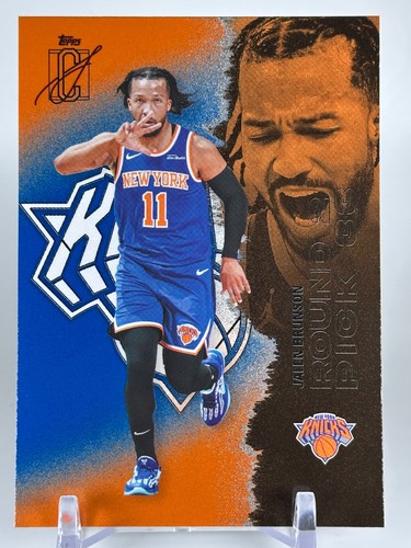 Jalen Brunson 2025-26 Topps Signature Class Blue #58 New York Knicks