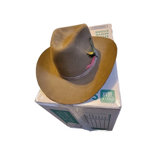 Vintage Stetson Chocolate 1Brown Cowboy Hat-4x Beaver, size 7 1/8