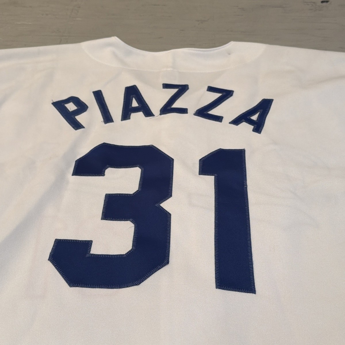 VTG Russell Athletic Los Angeles Dodgers Mike Piazza Diamond Sewn
