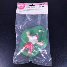 Vintage Cake Topper 1987 Wilton Comical Golfer Golf Sealed