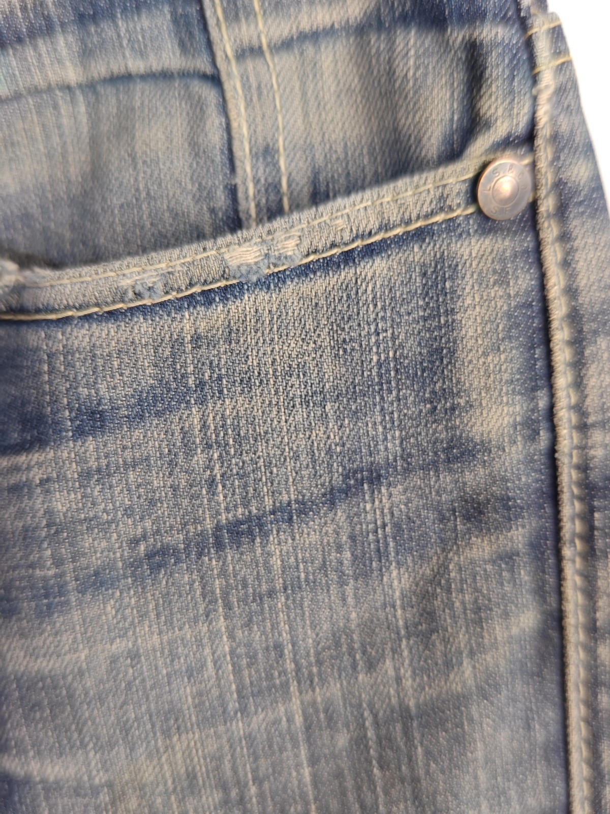 Levi's 511 Slim Fit Jeans Mens Size W33 L30 Distressed Rare Vintage image 8