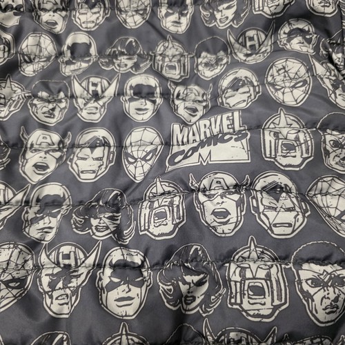 Marvel Avengers Reversible Puffer Jacket Blue Size 6 Kids Winter Coat - Picture 8 of 12