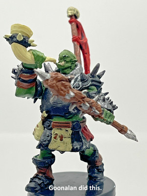 D&D Pathfinder Mini Legendary Adventures 37 Orc Warlord RAR