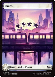 Plains (0305) Surge Foil - Teenage Mutant Ninja Turtles - Magic: The Gathering