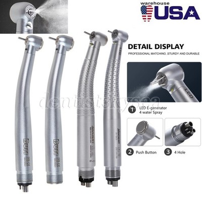 NSK KAV Style SANDENT Fiber Optic LED E-generator High Speed Handpiece 4H/2H UDM