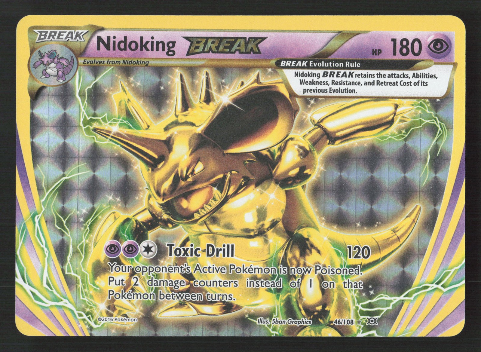 Nidoking BREAK 46/108 Pokemon TCG XY - Evolutions NM
