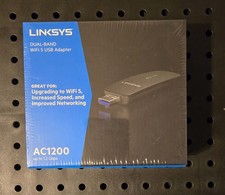 Linksys WUSB6300 Dual-Band AC1200 Wireless USB 3.0 Adapter - Black