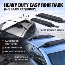 Car Padded Roof Bars Cross Rails Luggage Carrier Easy Fit For Peugeot