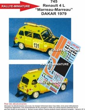 DECALS 1/43 REF 0745 Renault 4