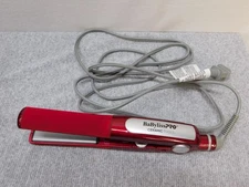 BaBylissPRO Ceramic Tools Hair Straightener Flat Iron Red Adjustable Temp 200W