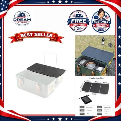 Tioneer Aluminum Tabletop Plate for Stanley 10 qt Lunch Box Black