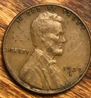 1939-S Lincoln Wheat Cent Woody Wood Grain Improper Alloy Mix Error Unique Penny