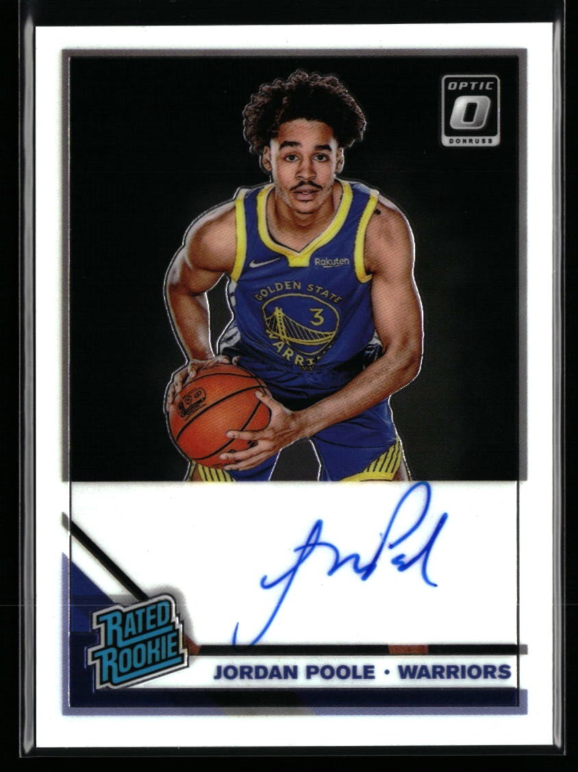 Jordan Poole 2019 Optic #169 Rated Rookie Signatures Price Guide