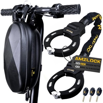 E Scooter Lock, 8mm Thick Chain Lock for E Scooter, Handcuff Lock...