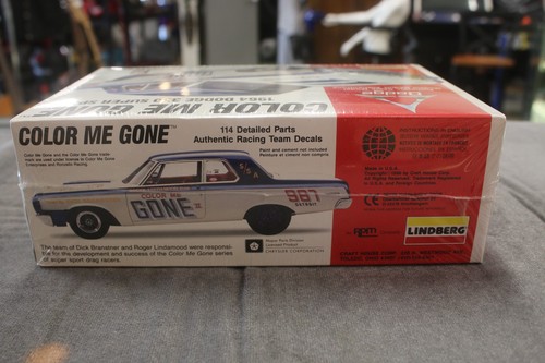 1996 LINDBERG Mode COLOR ME GONE 1964 DODGE 330 SUPER STOCK Kit #72156 - Picture 3 of 6