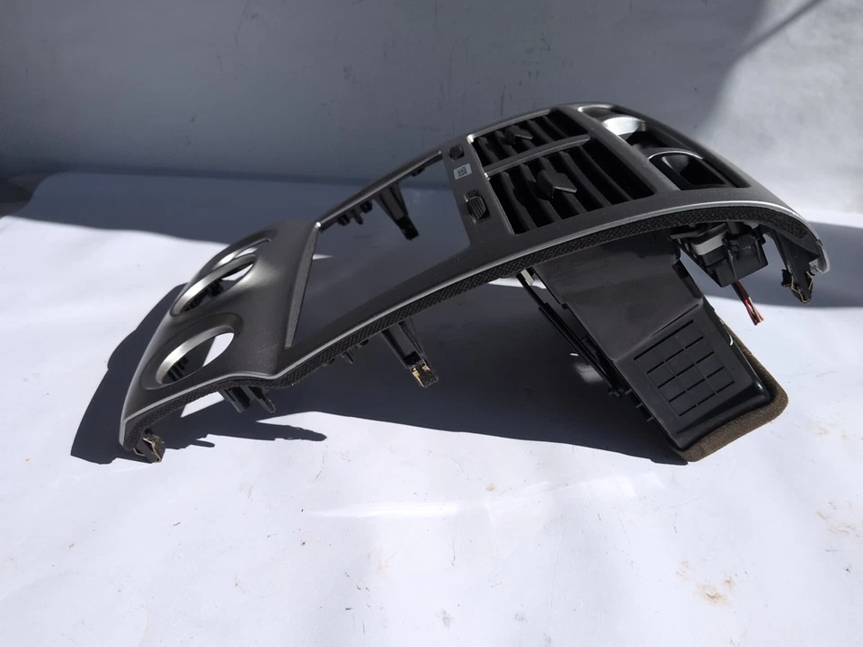 Reloj plateado Kia Sportage 2005-2009 tablero central radio bisel control CA ventilación aire Foto 2 de 4