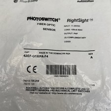Allen Bradley 42EF-G1MPA-F4 RightSight Fiber Optic Sensor 11-30VDC SER A