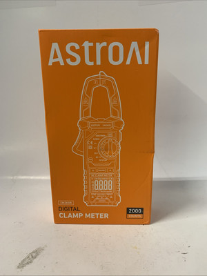AstroAI Digital Clamp Meter 2000 Counts Multimeter Amp Meter with Auto Rangin...