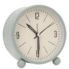 Analog Alarm Clock - 4 Inch Super Silent Non-Ticking, Battery Operated Small ...
