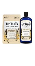 Dr Teal's Cozy Vanilla Season Epsom Salt Soak and Foaming Bath Duo
