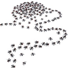 Gejoy 60 Pcs Plastic Flies Mini Realistic Fake Fly Bugs