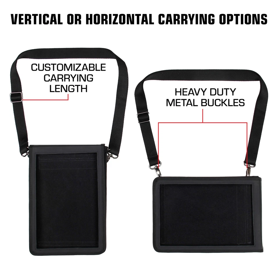 Funda de neopreno para tablet con protector de pantalla y correa ajustable para el hombro (negro) Foto 2 de 4