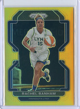 2022 Panini Prizm WNBA RACHEL BANHAM #112 GOLD PRIZM #10/10 Lynx Sky