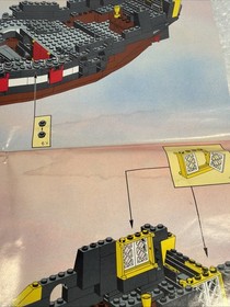 LEGO Legoland Black Sea Barracuda Pirate Ship Set #6285 MANUAL/INSTRUCTIONS ONLY
