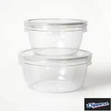  2-Pack 8.5 & 14 Cup Tritan Food Storage Containers with Lids -Figmint™