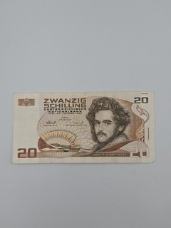 Austria 20 Schilling Banknote 1986 Moritz Daffinger Austrian Currency Bill P 148