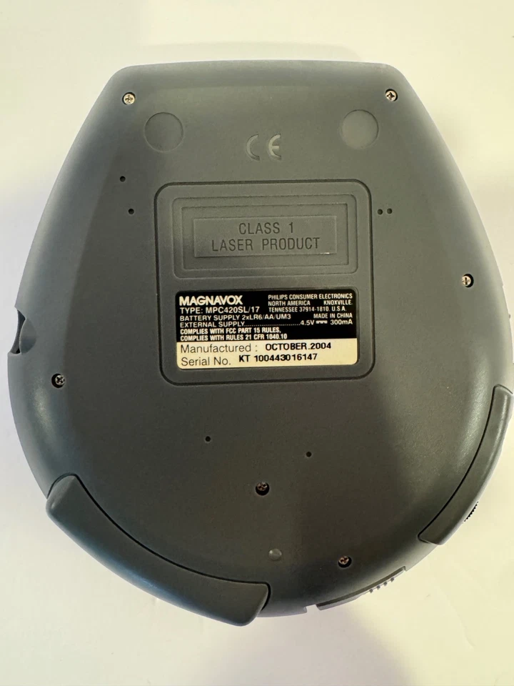 Reproductor de CD portátil Magnavox MPC420SL 17 radio sintonizador FM digital 45 ESP a prueba de trotes Foto 4 de 4