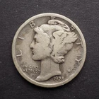 1928 **D**SILVER  MERCURY DIME **NICE** - FREE SHIPPING! C1841