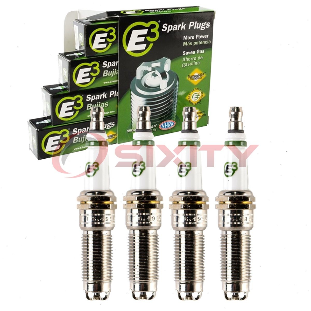 4 pc E3 E3.74 Spark Plugs for SP537 SP535 SP534 SP532 SP531 SP530 SP528 dx