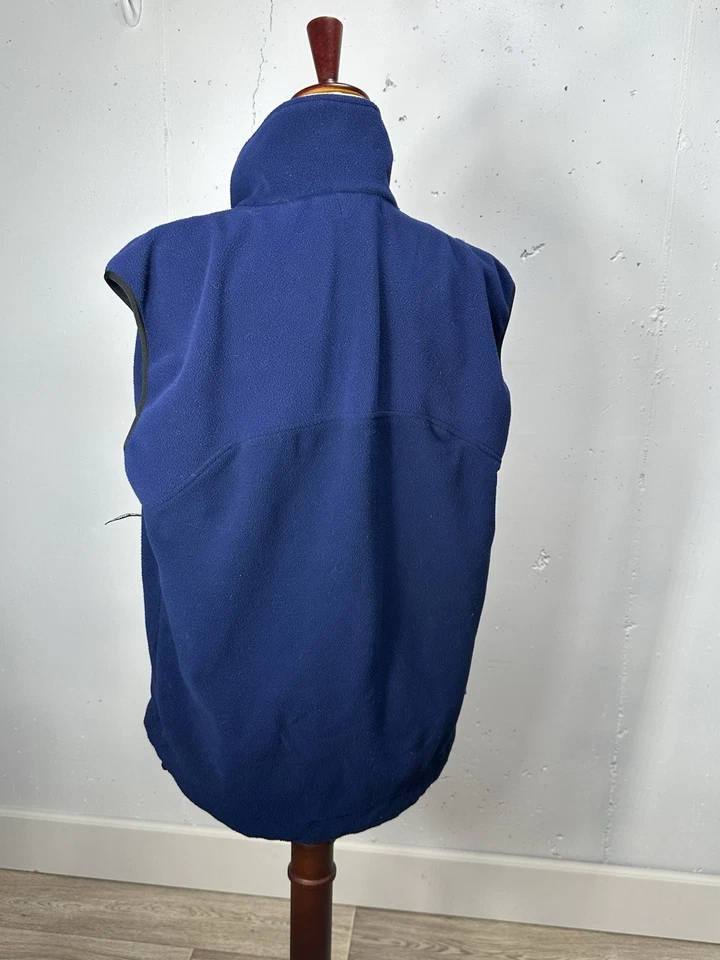Pearl Izumi Fleece Vest Vintage Men’s Medium Navy Blue B137 - Image 4 of 4