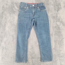 Levi's 511 Slim Straight Jeans Boys 7 Blue Denim Zip Fly Youth Casual Pants