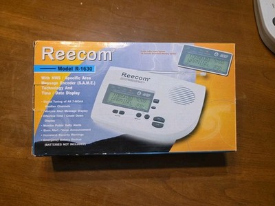 Reecom R-1630 All Hazards NOAA Weather Radio Public Safety Alerts Tested/Works