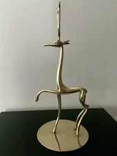 Werkstätte Hagenauer Vienna Austria Stylized 1940’s  Patinated Bronze Stag 