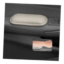 2PCS Car Door Armrest Pads,Soft Leather Memory Foam Car Knee Pads for Beige