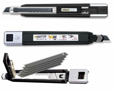 OLFA Small Utility Knife Cutter with Spare Box LTD-04 Blade 9mm S-type JAPAN