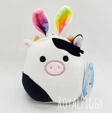Squishmallows Connor cow w/ ears 5" Kellytoy Plush Toy NEW 2022 RARE Easter gift