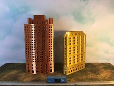 COPPER Metallic OFFICE SKYSCRAPER Building Z Scale 1:220 Add Floors to Customize