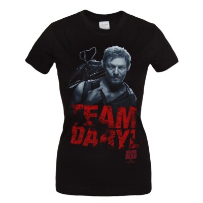 Walking Dead Team Daryl Junior Women's T-Shirt