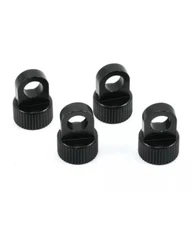 New STRC Vaterra Ascender Aluminum Upper Shock Caps (4) CNC Aluminum Black
