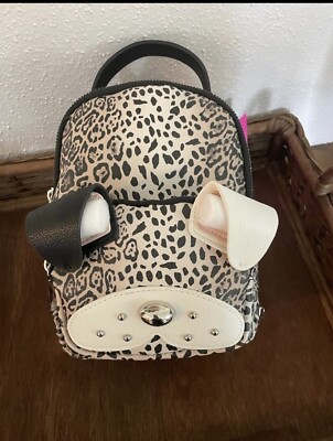 NWT Betsey Johnson XOBAYBEE french bulldog mini tan Backpack s-l400.jpg main image 3