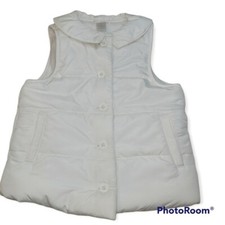 Janie and Jack white Girl's puffer vest size 4-5