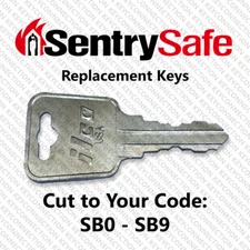 Sentry Safe Replacement Key Cut to Code SB0 -SB9