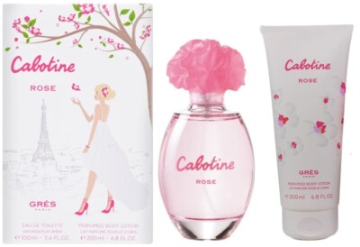 Cabotine Rose 2PC Gift Set Gres 3.4oz EDT Spray & 6.8oz Body Lotion  SEALED BOX