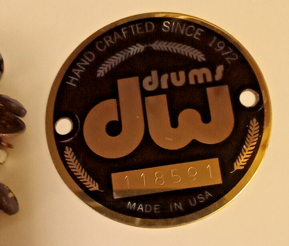 DW Drum Badge with mounting screws eBay