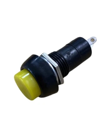 Gelber Hornknopfschalter 12mm passt Shoprider Mobilitätsroller