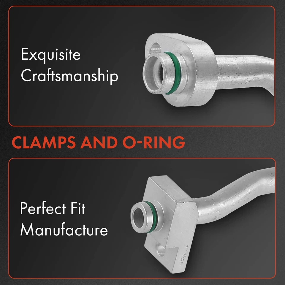 Manguera de línea de succión de refrigerador de aire acondicionado para Dodge Caravan 01-07 Chrysler Voyager 01-03 Foto 3 de 4